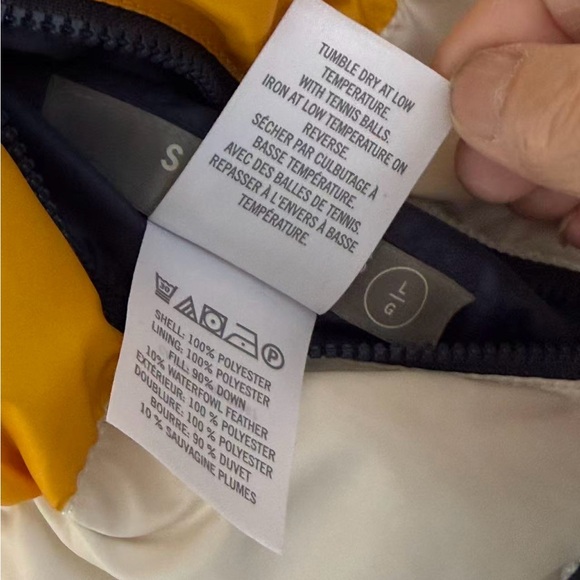 HBC STRIPES Colorblock Down Puffer Jacket - Picture 7 of 8